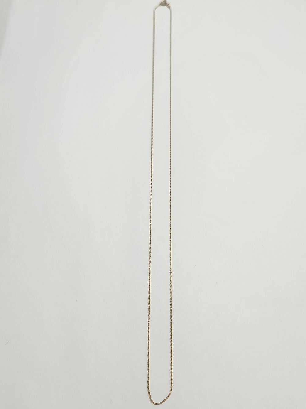 10K Gold Dainty Chain Necklace 20" Length